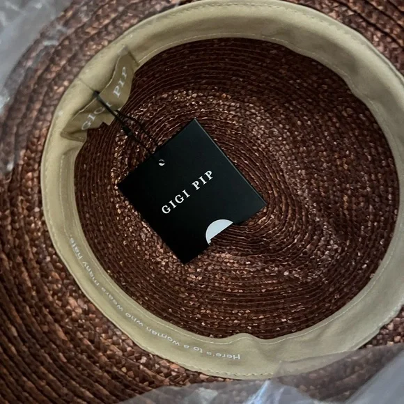 NEW Gigi Pip Isla Straw Fedora Hat. The perfect accessory for your next getaway! - Picture 6 of 7